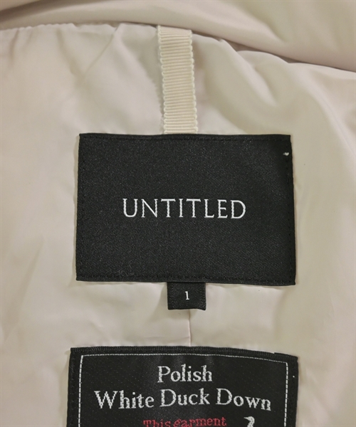 UNTITLED（アンタイトル）ダウンジャケット/ダウンベスト ピンク サイズ:1(S位) レディース/2200628268051