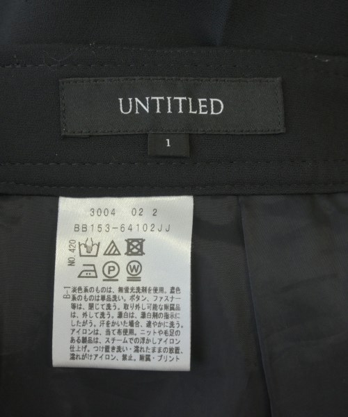 UNTITLED（アンタイトル）スラックス 黒 サイズ:1(S位) レディース/2200628485052