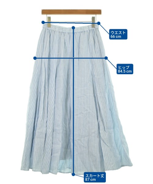 UNTITLED（アンタイトル）ロング・マキシ丈スカート 青 サイズ:2(M位) レディース/2200614909012