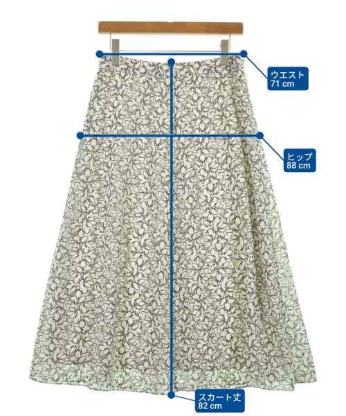 UNTITLED（アンタイトル）ロング・マキシ丈スカート 白 サイズ:3(L位) レディース/2200614909036