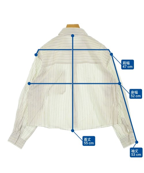UNTITLED（アンタイトル）カジュアルシャツ 白 サイズ:2(M位) レディース/2200614909111