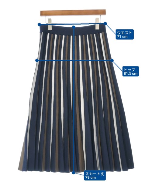 UNTITLED（アンタイトル）ロング・マキシ丈スカート 紺 サイズ:4(XL位) レディース/2200614909142