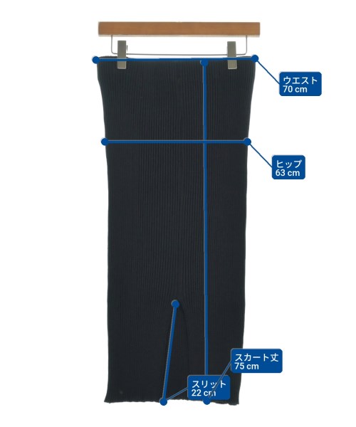 UNTITLED（アンタイトル）ロング・マキシ丈スカート 黒 サイズ:2(M位) レディース/2200624402015
