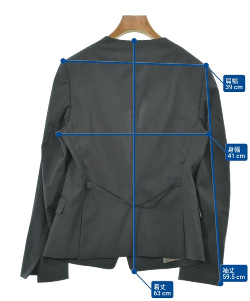 UNTITLED（アンタイトル）ジャケット グレー サイズ:3(L位) レディース/2200631344056