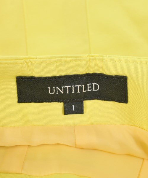 UNTITLED（アンタイトル）ロング・マキシ丈スカート 黄 サイズ:1(S位) レディース/2200618022076