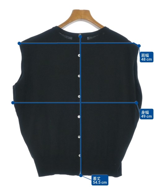 UNTITLED（アンタイトル）ベスト 黒 サイズ:M レディース/2200618080045