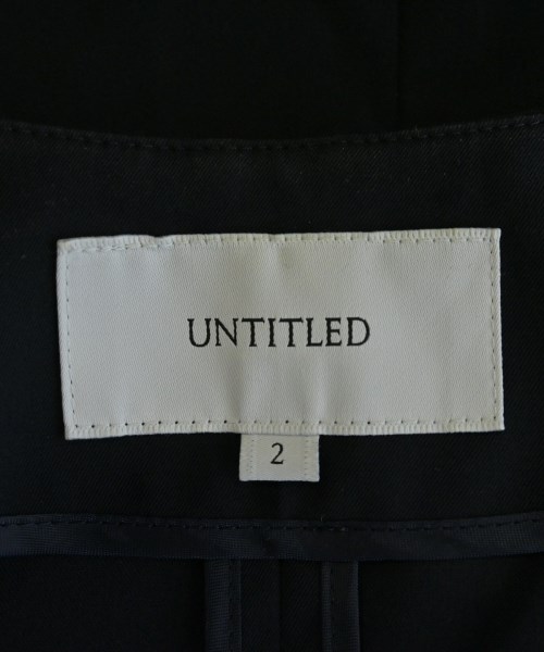 UNTITLED（アンタイトル）ノーカラージャケット 紺 サイズ:2(M位) レディース/2200617187080