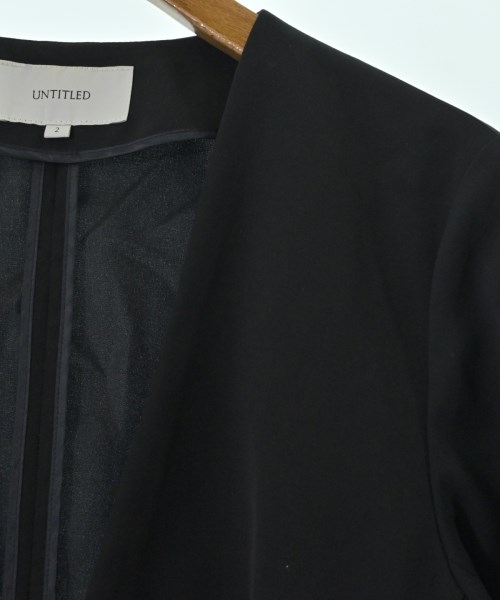 UNTITLED（アンタイトル）ノーカラージャケット 紺 サイズ:2(M位) レディース/2200617187080