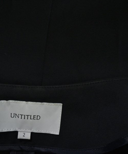 UNTITLED（アンタイトル）ノーカラージャケット 紺 サイズ:2(M位) レディース/2200617187080