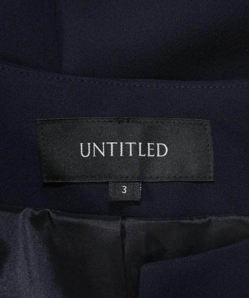 UNTITLED（アンタイトル）ノーカラージャケット 紺 サイズ:3(L位) レディース/2200607367041