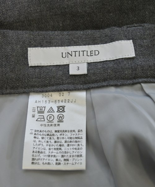 UNTITLED（アンタイトル）その他 グレー サイズ:3(L位) レディース/2200607367089