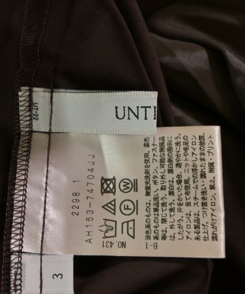 UNTITLED（アンタイトル）ひざ丈スカート 茶 サイズ:3(L位) レディース/2200606379014