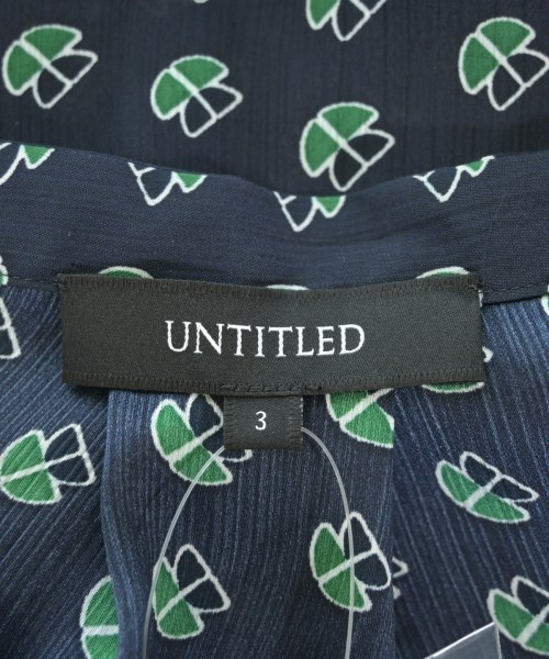 UNTITLED（アンタイトル）ワンピース 紺 サイズ:3(L位) レディース/2200611503039