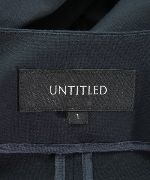 UNTITLED（アンタイトル）ノーカラージャケット 紺 サイズ:1(S位) レディース/2200609785065
