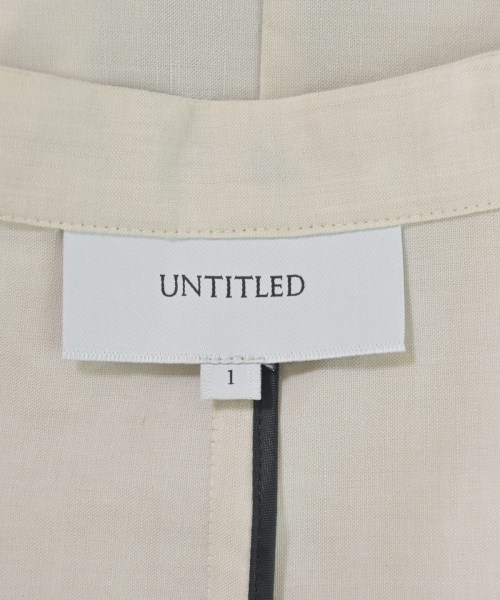 UNTITLED（アンタイトル）ノーカラージャケット ベージュ サイズ:1(S位) レディース/2200609636022