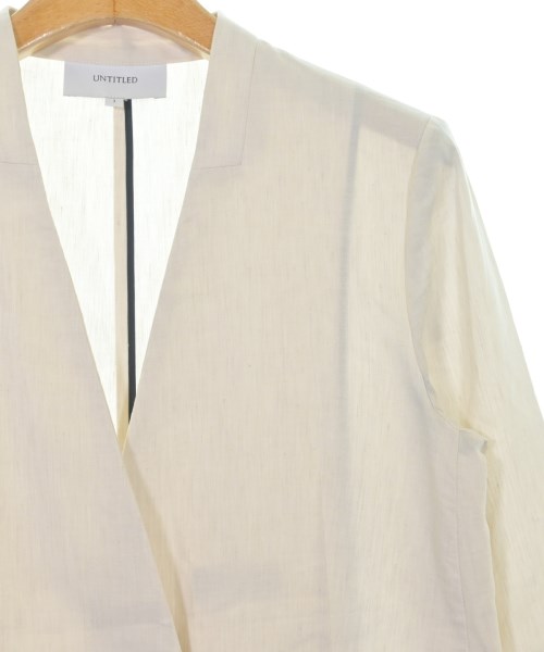 UNTITLED（アンタイトル）ノーカラージャケット ベージュ サイズ:1(S位) レディース/2200609636022