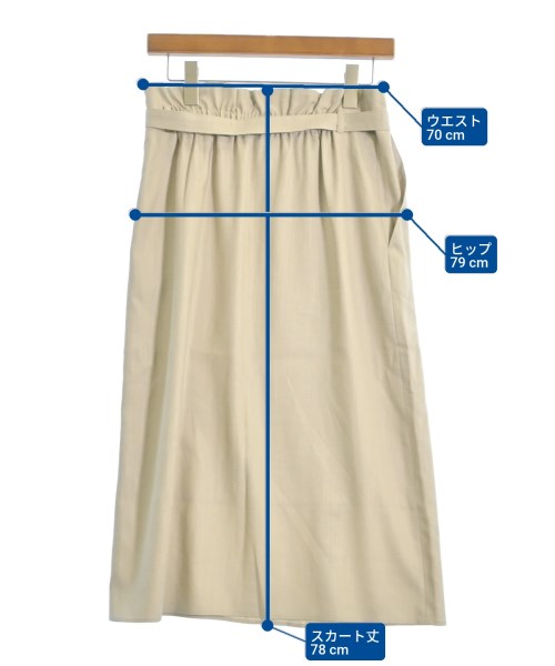 UNTITLED（アンタイトル）ロング・マキシ丈スカート ベージュ サイズ:2(M位) レディース/2200613568012