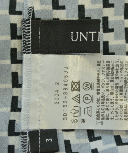 UNTITLED（アンタイトル）ブラウス 青 サイズ:3(L位) レディース/2200615117218