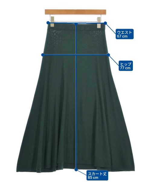 UNTITLED（アンタイトル）ロング・マキシ丈スカート 緑 サイズ:2LT レディース/2200609540015