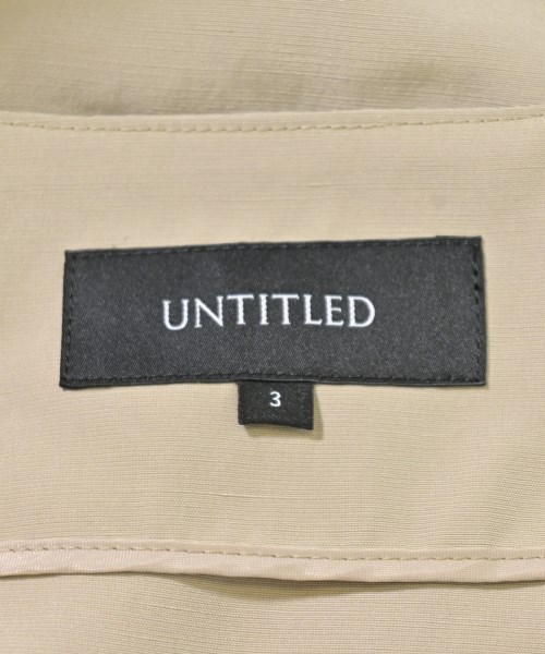 UNTITLED（アンタイトル）トレンチコート ベージュ サイズ:3(L位) レディース/2200609540046