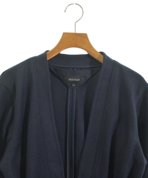 UNTITLED（アンタイトル）ノーカラージャケット 紺 サイズ:2(M位) レディース/2200609540060