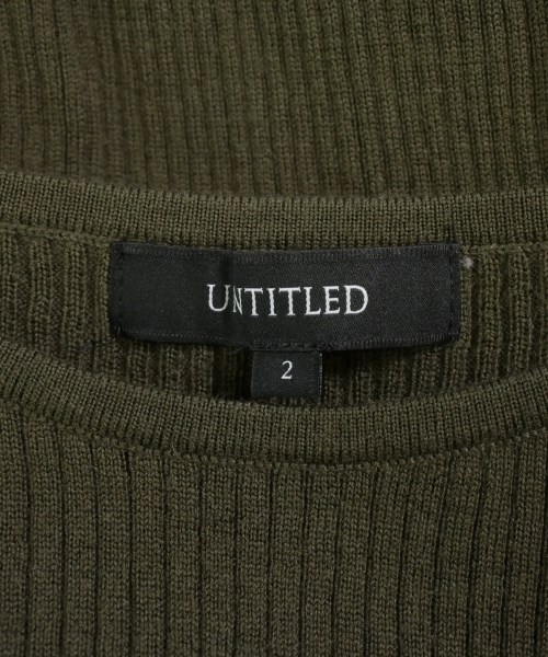 UNTITLED（アンタイトル）ニット・セーター カーキ サイズ:2(M位) レディース/2200609540244