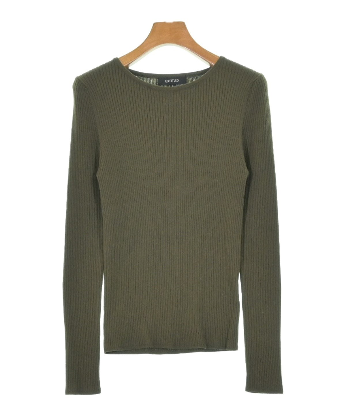 UNTITLED（アンタイトル）ニット・セーター カーキ サイズ:2(M位