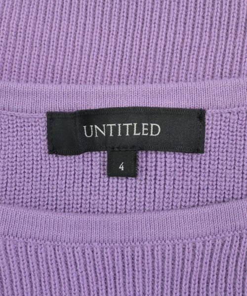 UNTITLED（アンタイトル）ニット・セーター 紫 サイズ:4(XL位) レディース/2200609540268