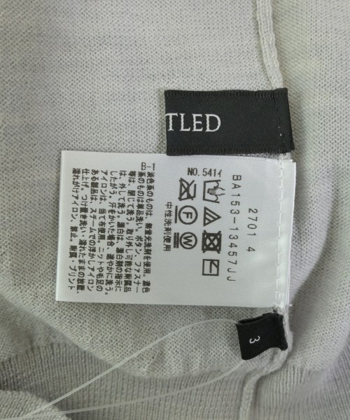 UNTITLED（アンタイトル）ニット・セーター グレー サイズ:3(L位) レディース/2200609540275