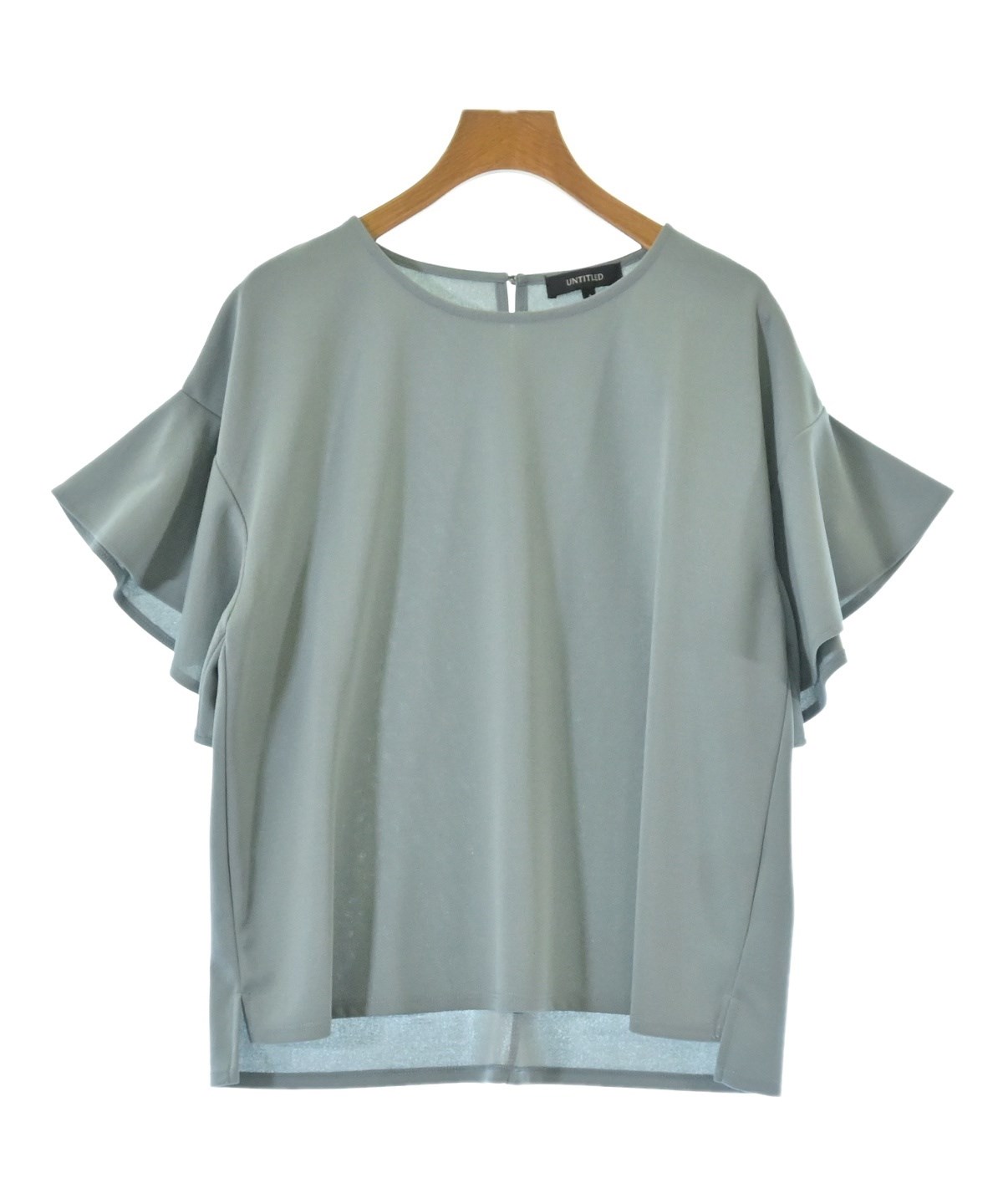 UNTITLED（アンタイトル）ブラウス 青 サイズ:4(XL位) レディース
