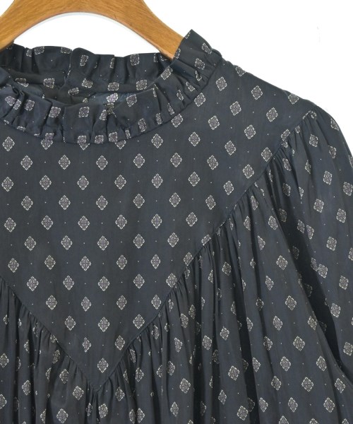 UNTITLED（アンタイトル）ブラウス 紺 サイズ:4(XL位) レディース/2200609540572