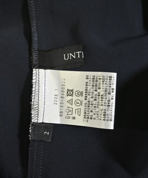 UNTITLED（アンタイトル）ブラウス 紺 サイズ:2(M位) レディース/2200609540657