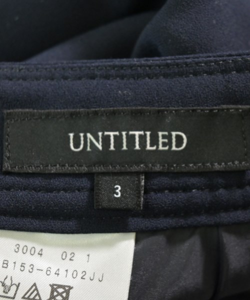 UNTITLED（アンタイトル）スラックス 紺 サイズ:3(L位) レディース/2200609540954