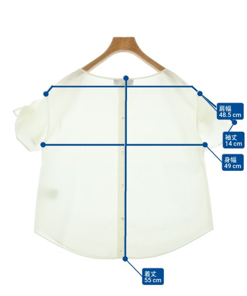 UNTITLED（アンタイトル）カジュアルシャツ 白 サイズ:2(M位) レディース/2200611491244