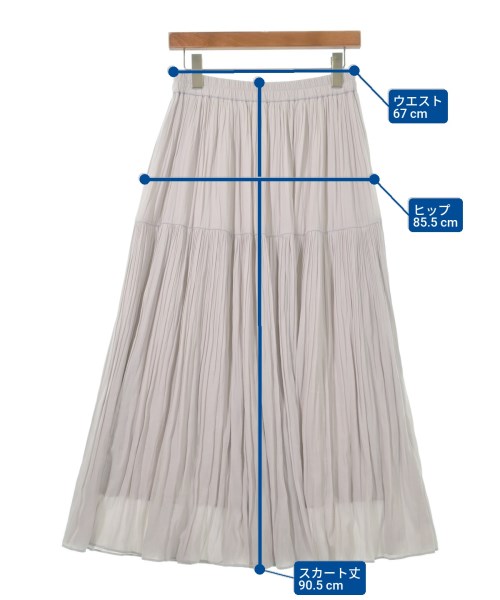 UNTITLED（アンタイトル）ロング・マキシ丈スカート グレー サイズ:3(L位) レディース/2200619545055