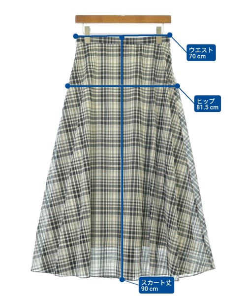 UNTITLED（アンタイトル）ロング・マキシ丈スカート 白 サイズ:2(M位) レディース/2200619545062