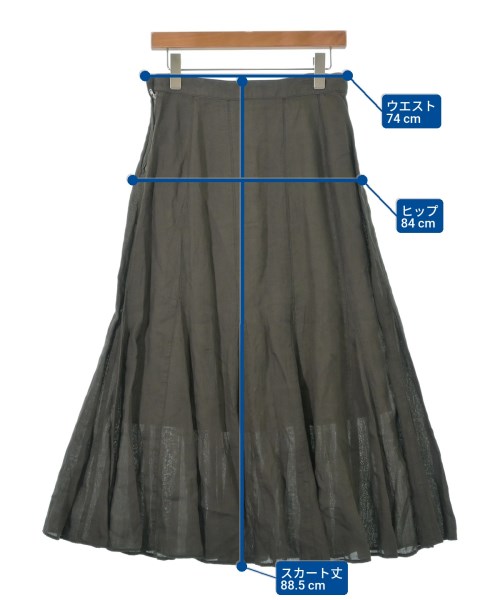 UNTITLED（アンタイトル）ロング・マキシ丈スカート カーキ サイズ:2(M位) レディース/2200619545079