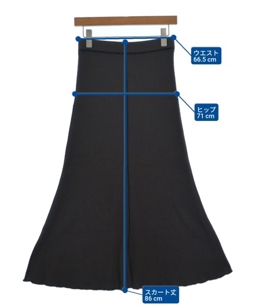 UNTITLED（アンタイトル）ロング・マキシ丈スカート グレー サイズ:2(M位) レディース/2200619545086