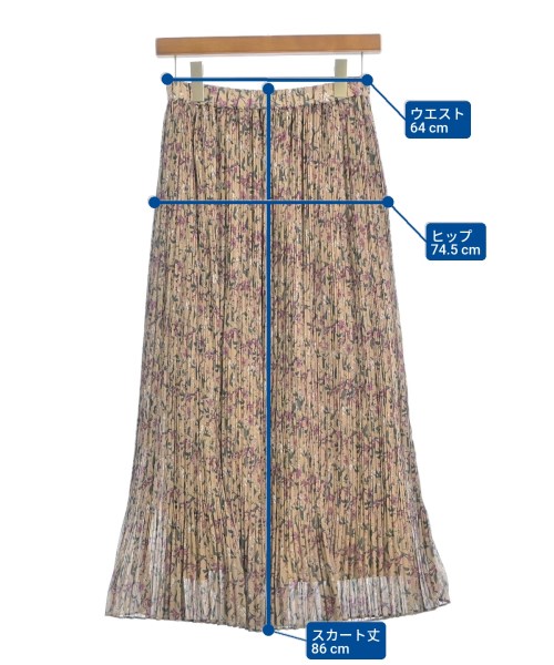 UNTITLED（アンタイトル）ロング・マキシ丈スカート ベージュ サイズ:-(M位) レディース/2200619545185