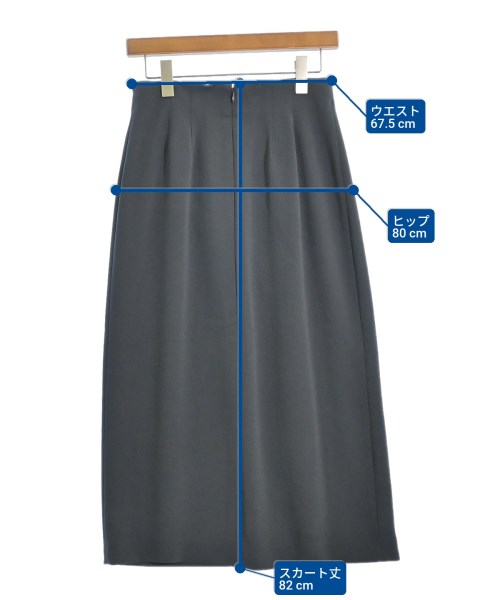 UNTITLED（アンタイトル）ロング・マキシ丈スカート グレー サイズ:2(M位) レディース/2200619545208