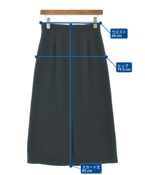 UNTITLED（アンタイトル）ロング・マキシ丈スカート 紺 サイズ:2(M位) レディース/2200619545215