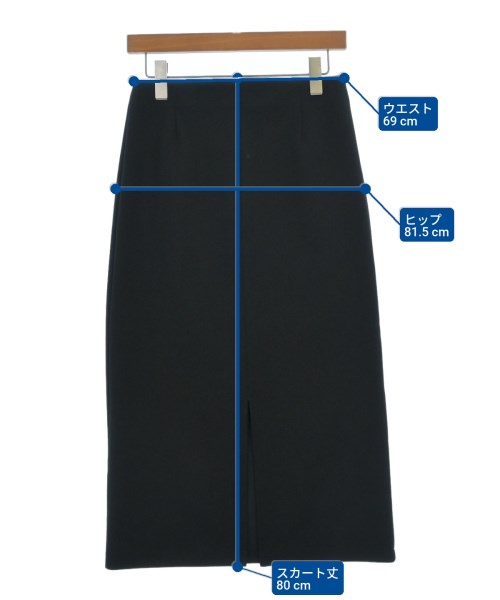 UNTITLED（アンタイトル）ロング・マキシ丈スカート 黒 サイズ:2(M位) レディース/2200619545246