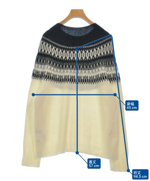 UNTITLED（アンタイトル）ニット・セーター 白 サイズ:2(M位) レディース/2200620985055