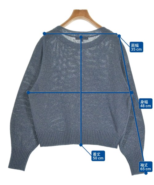 UNTITLED（アンタイトル）ニット・セーター 青 サイズ:2(M位) レディース/2200613106122