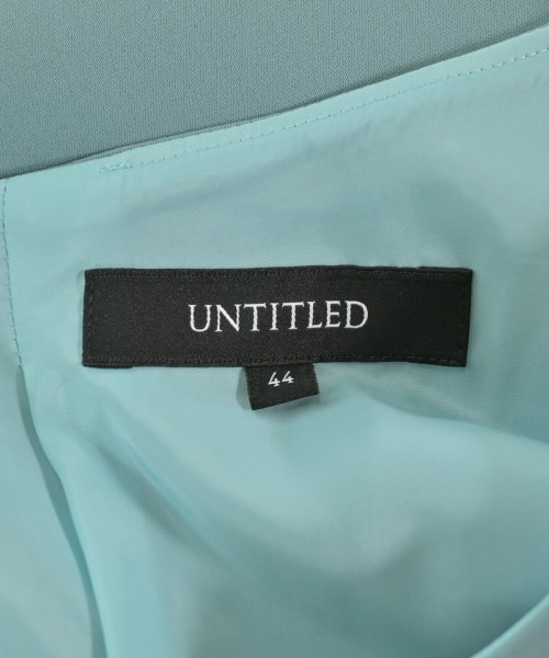 UNTITLED（アンタイトル）ワンピース 青 サイズ:44(XL位) レディース/2200604445056