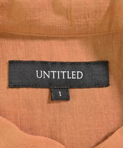UNTITLED（アンタイトル）シャツワンピース オレンジ サイズ:1(S位) レディース/2200605322035