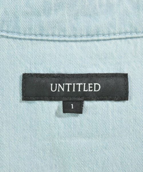 UNTITLED（アンタイトル）カジュアルシャツ 青 サイズ:1(S位) レディース/2200669958140