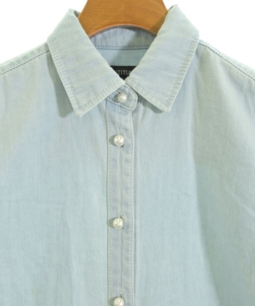 UNTITLED（アンタイトル）カジュアルシャツ 青 サイズ:1(S位) レディース/2200669958140