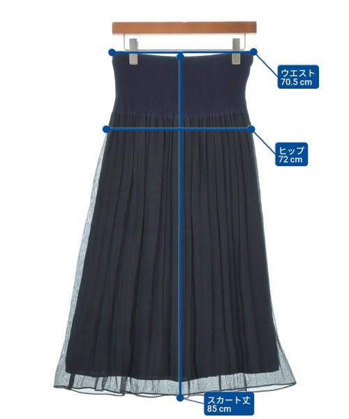 UNTITLED（アンタイトル）ロング・マキシ丈スカート 紺 サイズ:M レディース/2200668155038