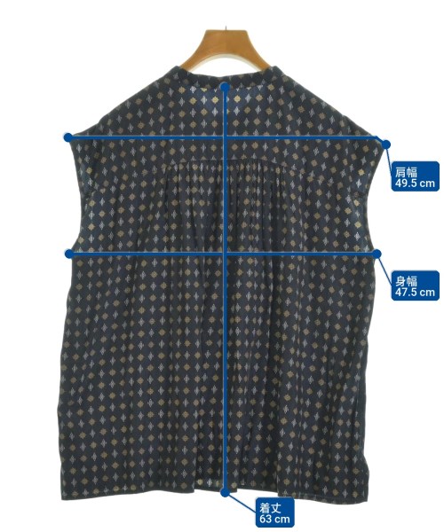 UNTITLED（アンタイトル）ブラウス 紺 サイズ:F レディース/2200670948079